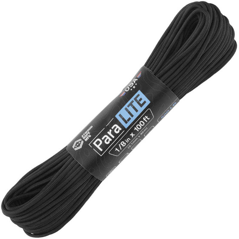 Atwood Rope MFG ParaLITE 100ft Black