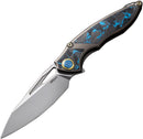 Rike Knife 1902 Framelock Blue CF