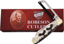 Robeson Gamecock Folder White Etch