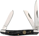 Roper Knives Stockman Jigged Black Bone