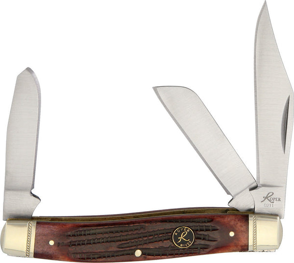 Roper Knives Tobacco Stockman
