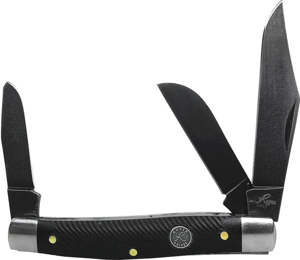 Roper Knives Stockman Black D2