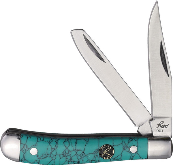 Roper Knives Peanut Green Stone