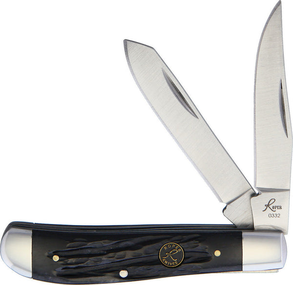 Roper Knives Trapper Black Bone