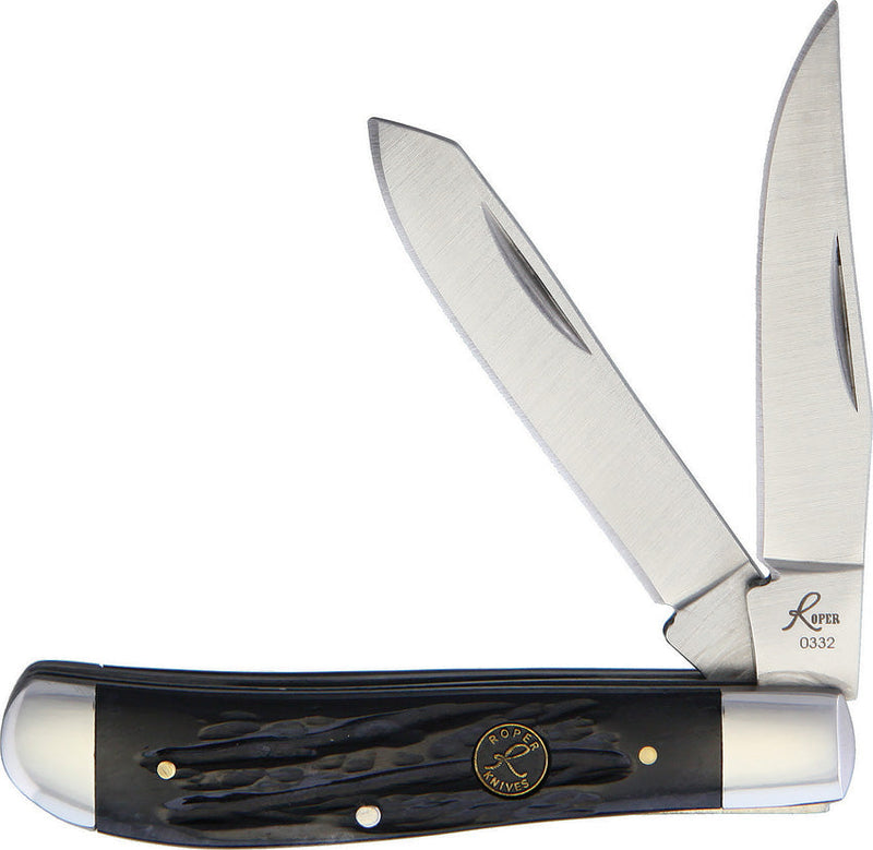 Roper Knives Trapper Black Bone