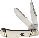 Rough Ryder Tiny Trapper White Micarta