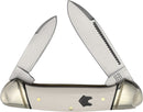Rough Ryder Mini Canoe White Micarta