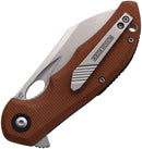 Rough Rider Linerlock Brown Linen Micarta