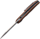 Rough Rider Linerlock Brown Linen Micarta