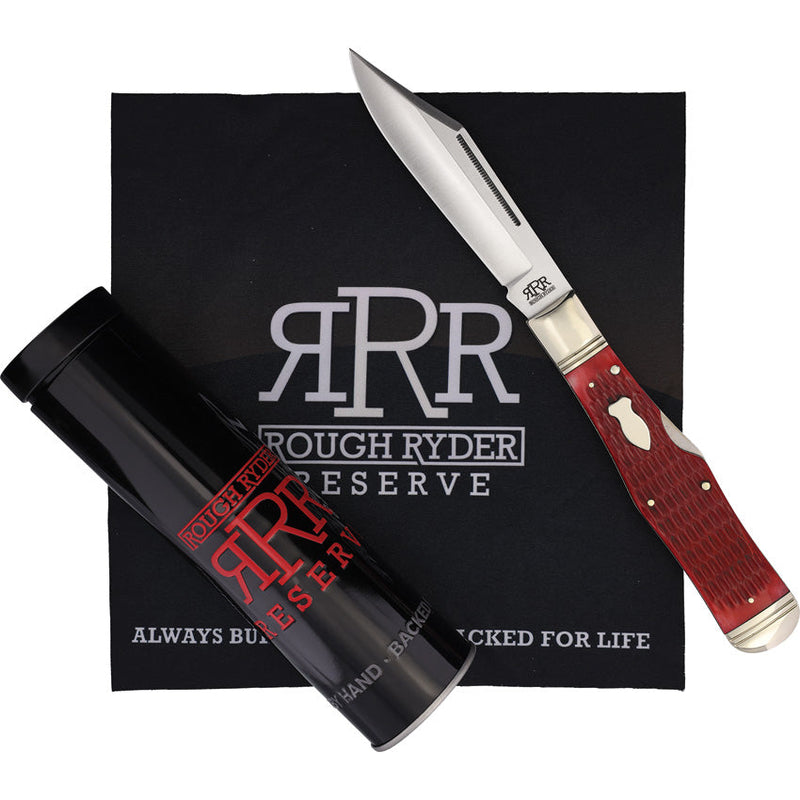 Rough Ryder Reserve Large Coke Bottle Red Jigged