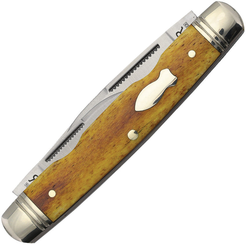 Rough Ryder Reserve 4 blade Congress Tobacco Bone