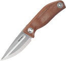 Real Steel CDX-85 Fixed Blade Brown