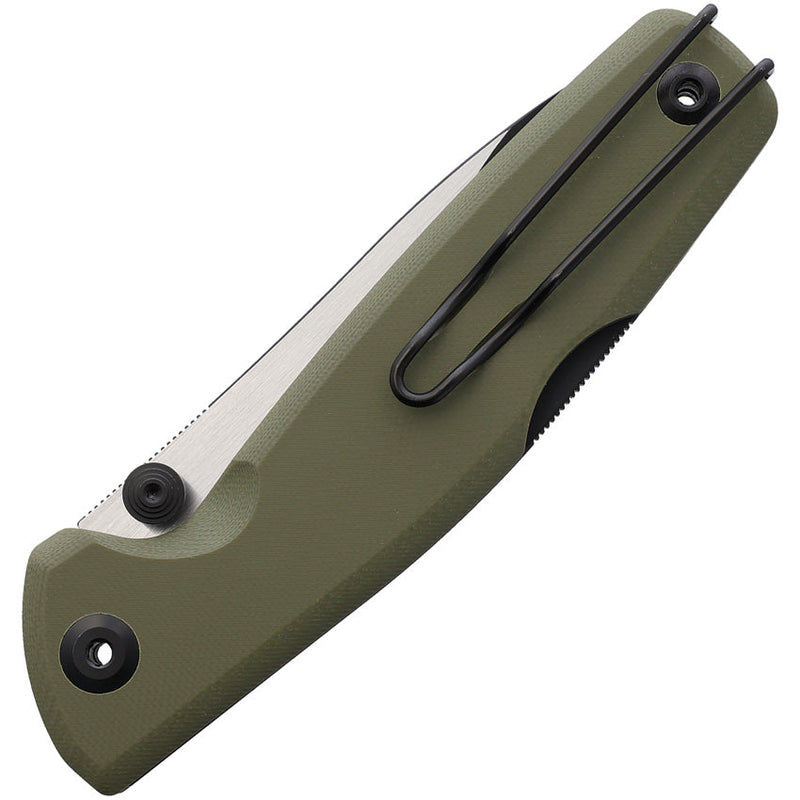 Real Steel Yak Lockback Green Flat