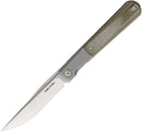 Real Steel Barlow RB-7 Framelock Micarta
