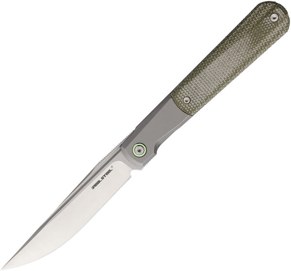 Real Steel Barlow RB-7 Framelock Micarta