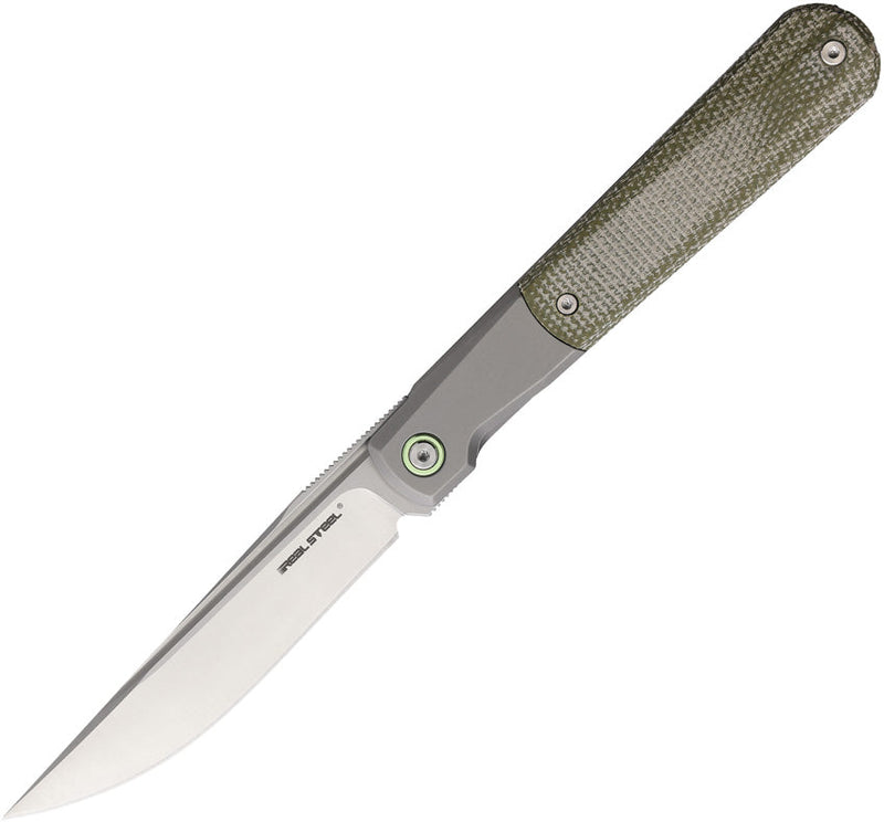 Real Steel Barlow RB-7 Framelock Micarta