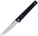 Real Steel Kikashi Linerlock Blk/Blue