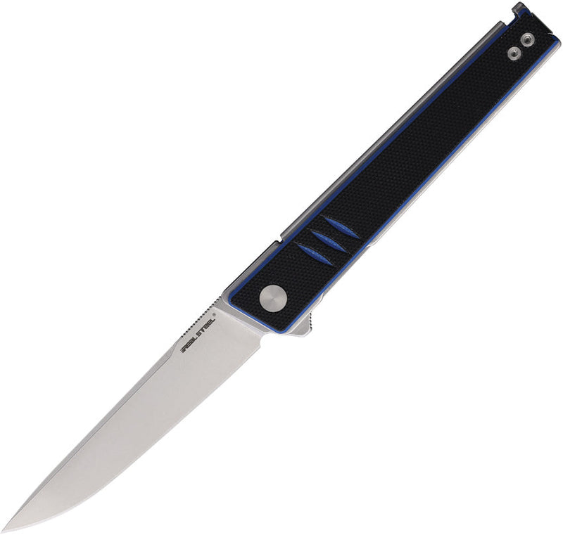 Real Steel Kikashi Linerlock Blk/Blue