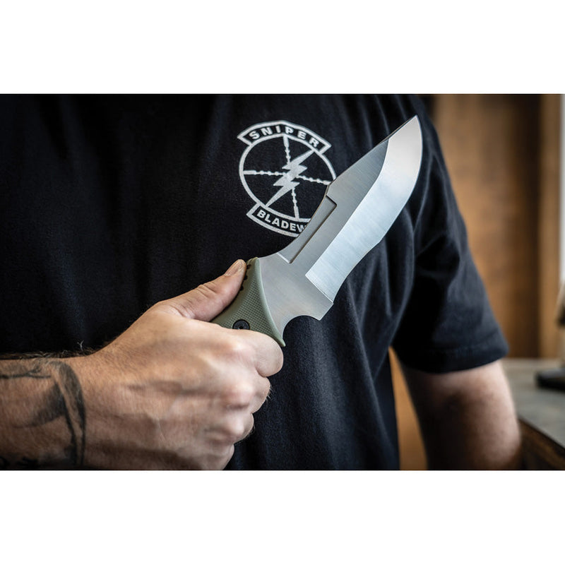 Sniper Bladeworks Mamu Fixed Blade OD/Satin