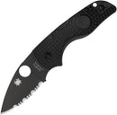 Spyderco Lil' Native Lockback Blk Serr