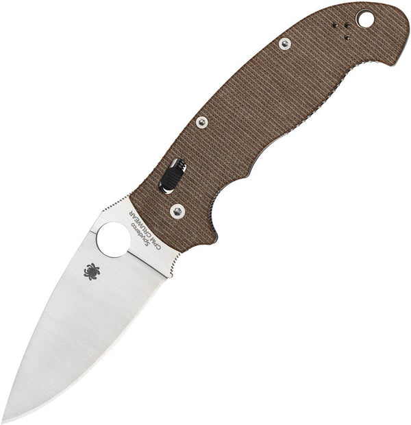Spyderco Manix 2 XL Brn Canvas Micarta
