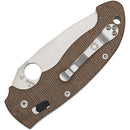 Spyderco Manix 2 XL Brn Canvas Micarta