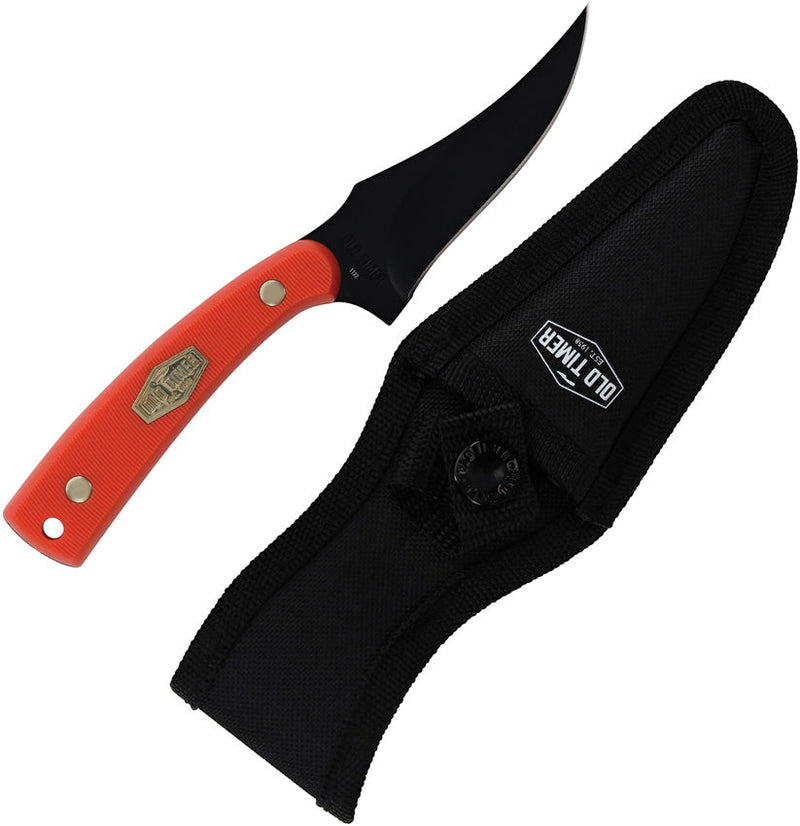 Schrade Ot Orange Sharpfinger W Black