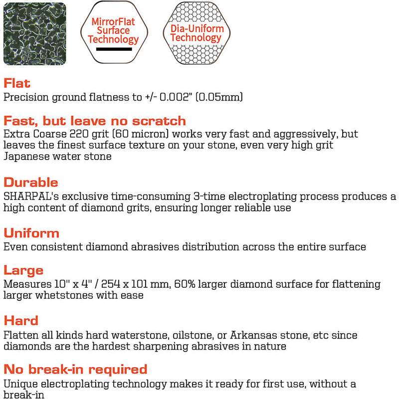 Sharpal Diamond Lapping Plate