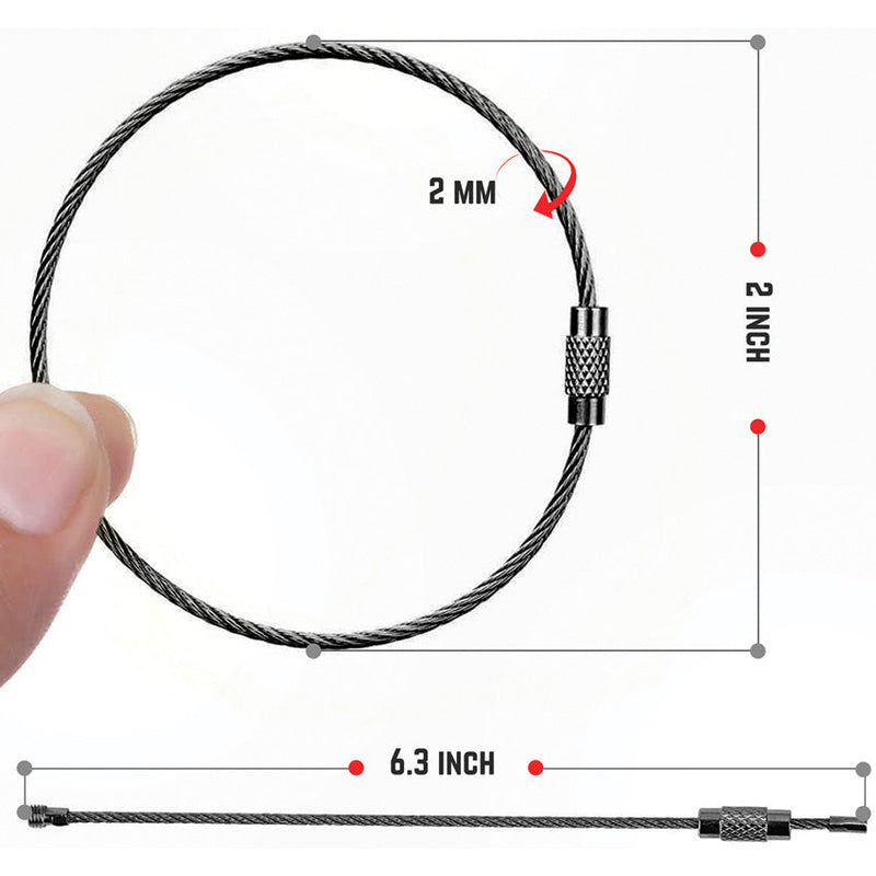 SILIPAC Twist Lock Cable Ring Uncoated