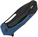 SOG Bulwark Framelock Blue Micarta