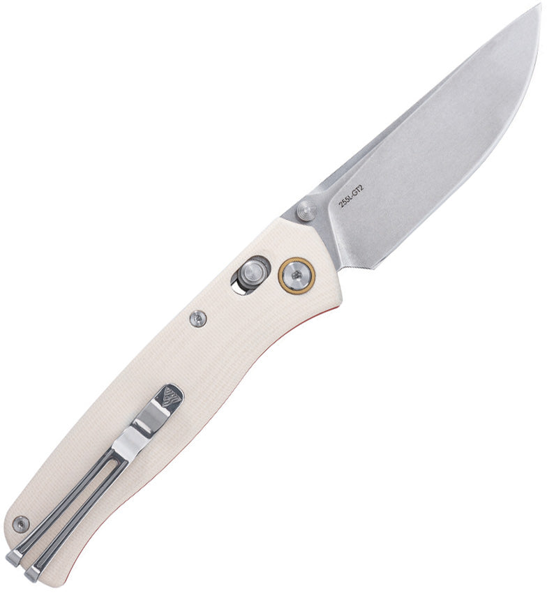 SRM Knives 255L-GK Ambi Lock White