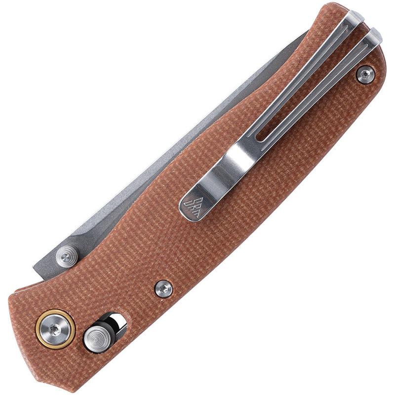 SRM Knives 255L Ambi Lock Brn G10