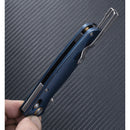 SRM Knives 255L Ambi Lock Blue Ti