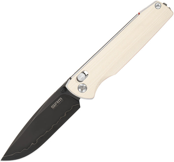 SRM Knives Terrier Ambi Lock White