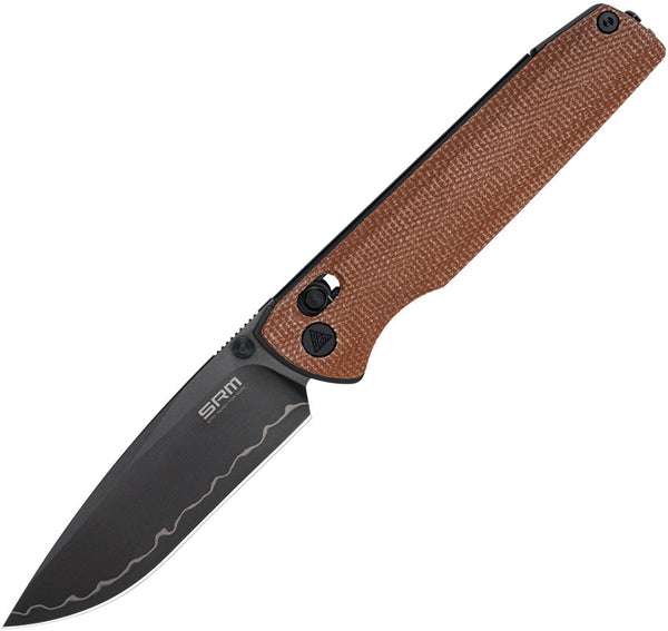 SRM Knives Terrier Ambi Lock Brown