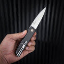 SRM Knives Qrick Linerlock Blk G10/CF