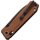 SRM Knives Rubik Ambi Lock Blk Orange