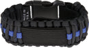 Survco Tactical Para Cord Watch Band Blue Line