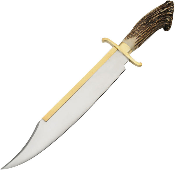 Steel Stag Crown Filework Bowie