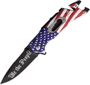 S-TEC American Flag Linerlock A/O