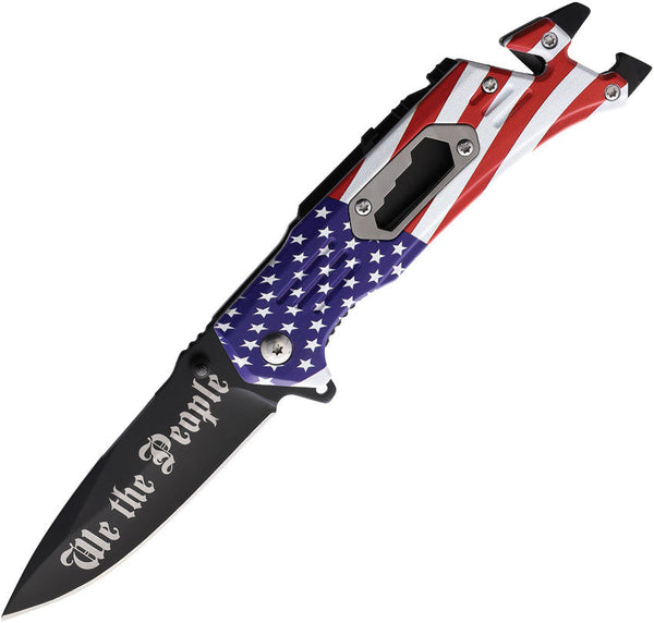 S-TEC American Flag Linerlock A/O