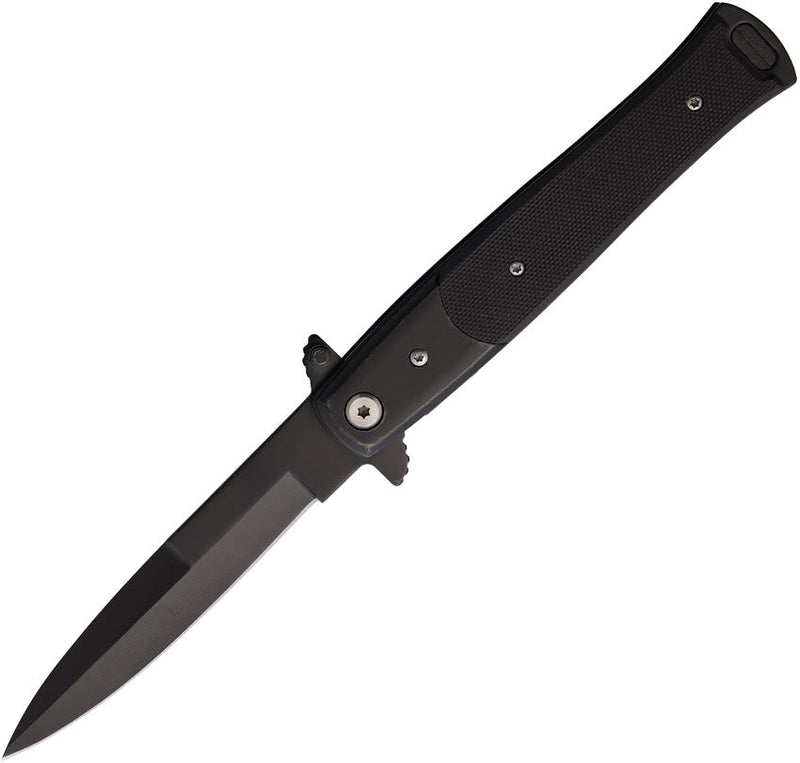 S-TEC Stiletto Style Linerlock Black