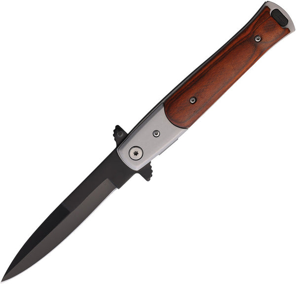 S-TEC Stiletto Style Linerlock Brn