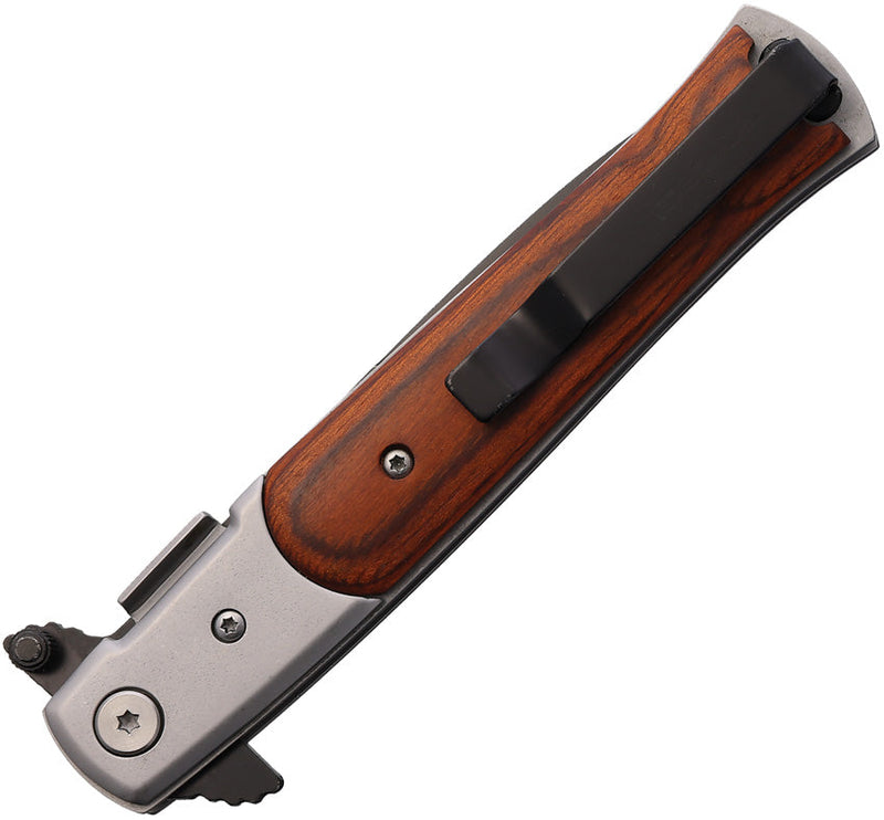 S-TEC Stiletto Style Linerlock Brn