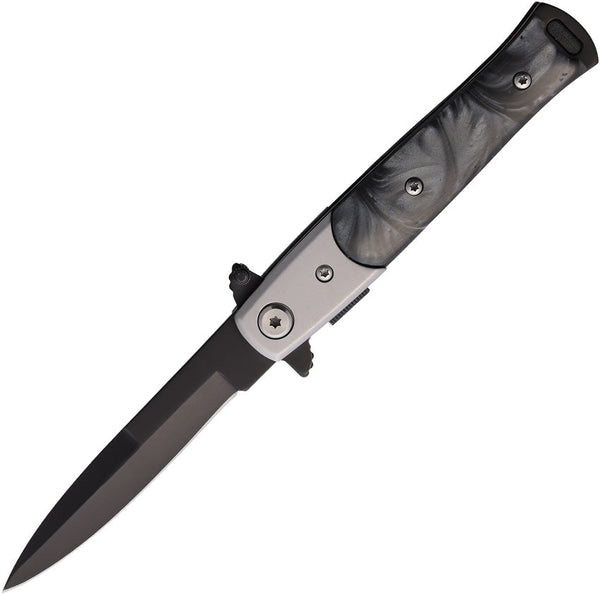 S-TEC Stiletto Style Linerlock Black