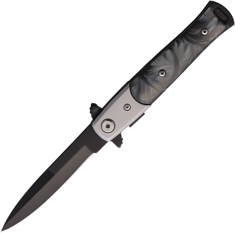 S-TEC Stiletto Style Linerlock Black