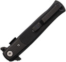 S-TEC Stiletto Style Linerlock Black