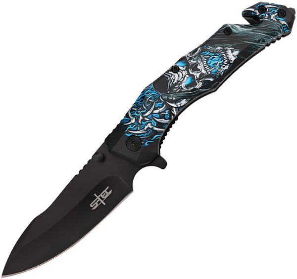 S-TEC Rescue Linerlock A/O Blue