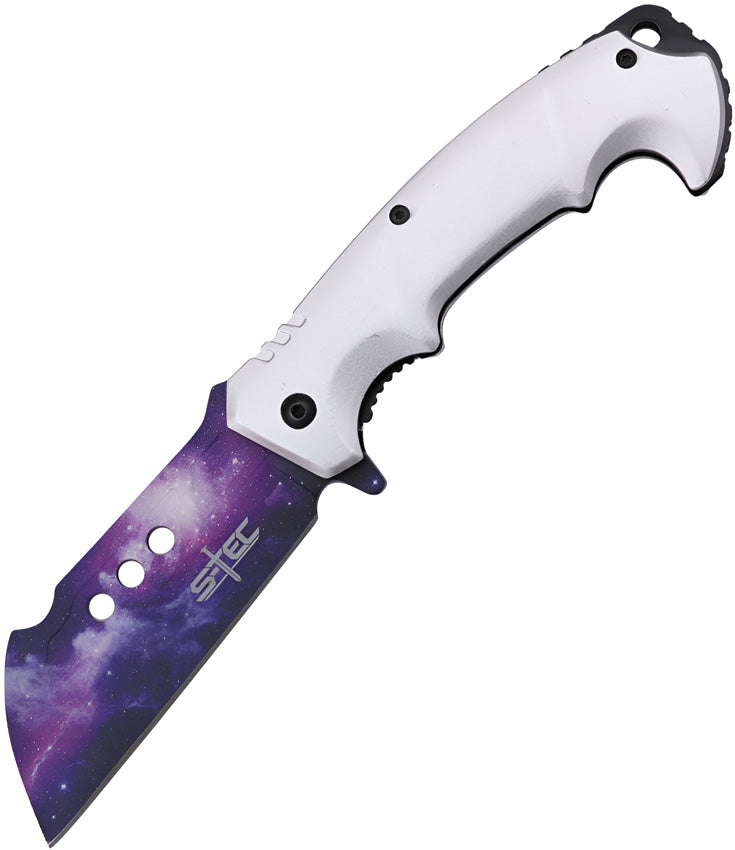 S-TEC Cleaver Linerlock A/O Purple