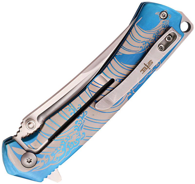 S-TEC Framelock A/O Blue